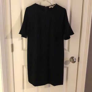 Size 8 black loft dress with flutter sleeves